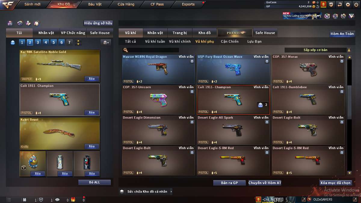 shop acc cf uy tin gia re